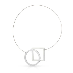 Collier Cirkel en Vierkant C241