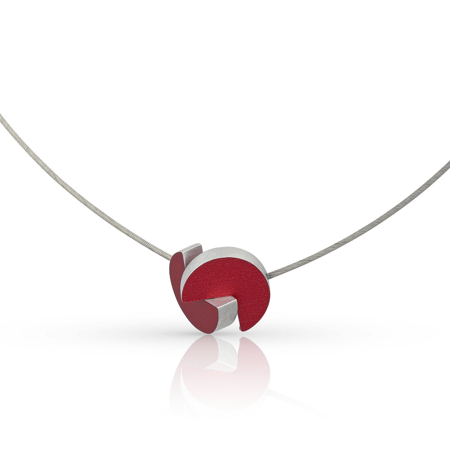 Ketting GEESJE inschuivende rondjes Rood C280R