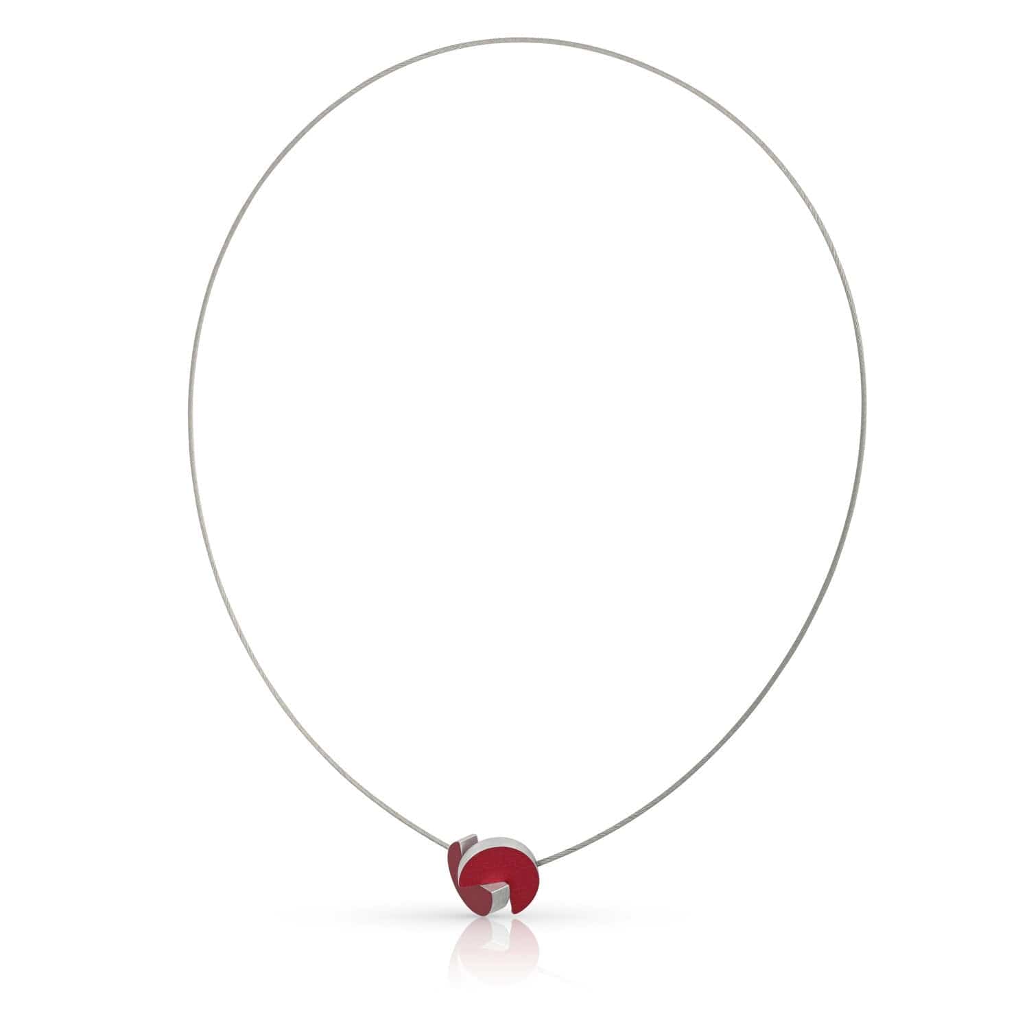 Ketting GEESJE inschuivende rondjes Rood C280R