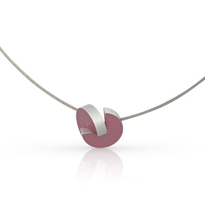 Ketting GEESJE inschuivende rondjes Roze C280RO