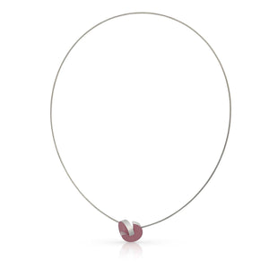 Ketting GEESJE inschuivende rondjes Roze C280RO